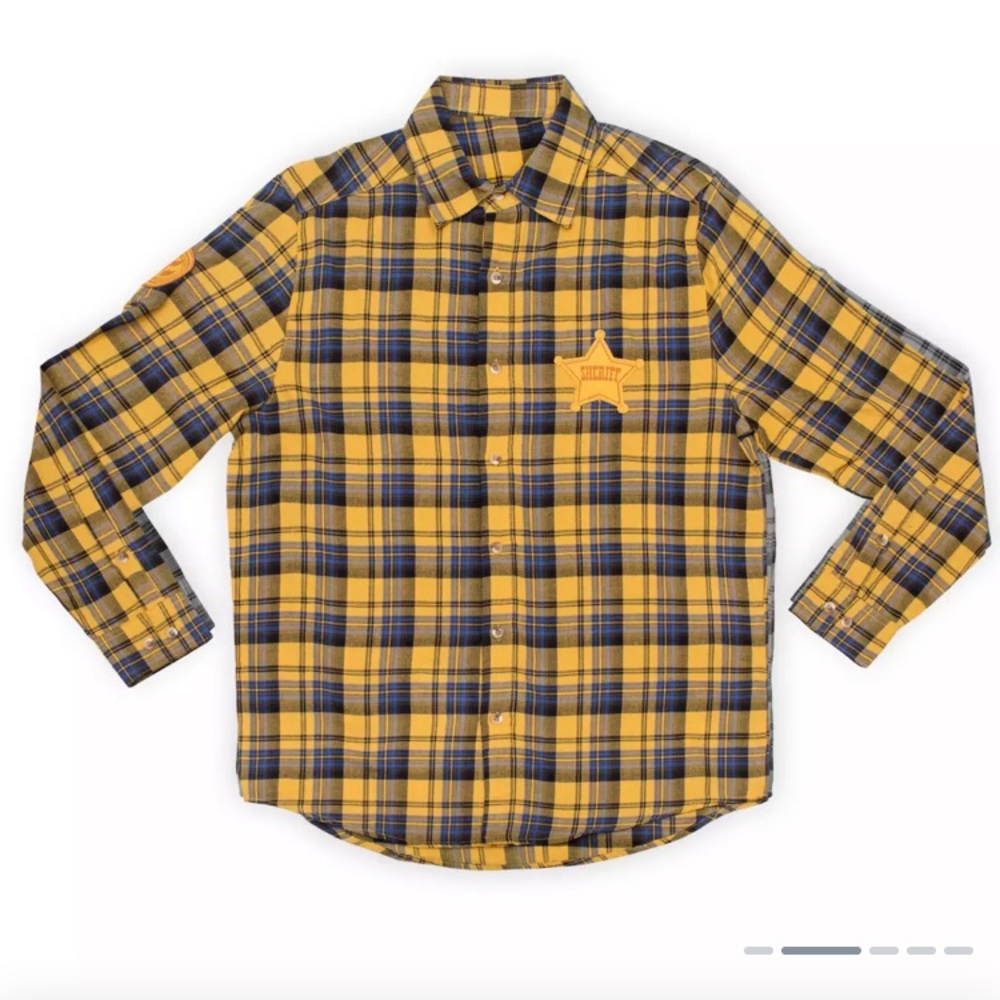 Disney x Cakeworthy Woody flannel cotton shirt